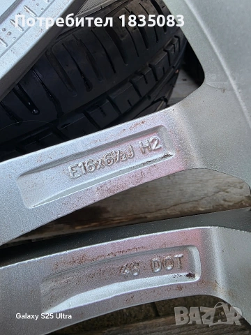 Лети джанти 16ки 4х114.3 Mitsubishi + летни гуми 205/45/16, снимка 8 - Гуми и джанти - 53297174