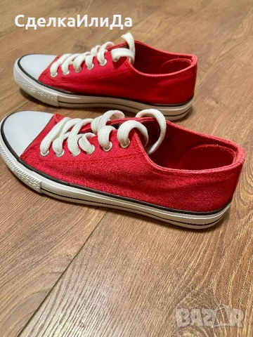 Кецове червени 38, снимка 2 - Кецове - 51343283