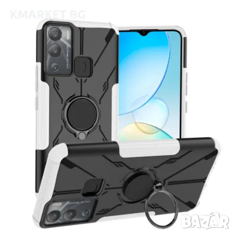 Infinix Hot 12i Удароустойчив Ring Holder Калъф и Протектор, снимка 2 - Калъфи, кейсове - 49540872