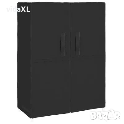 vidaXL Шкаф за обувки, черен, 60x28x90 см, плат(SKU:337261), снимка 1 - Шкафове - 49233023