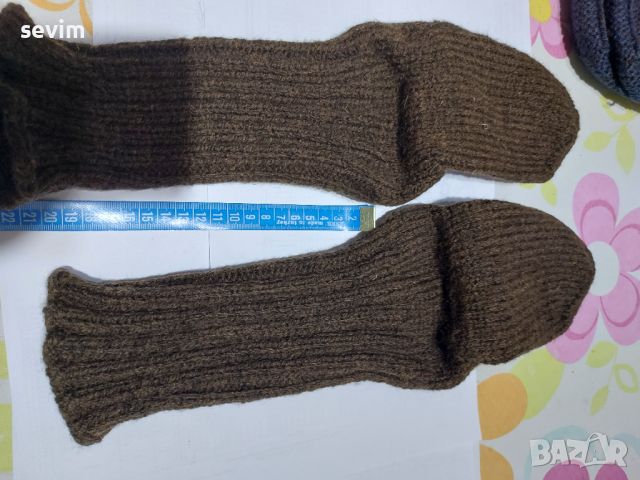 Мъжки вълнени чорапи и терлици ръчна изработка , снимка 7 - Мъжки чорапи - 45898043