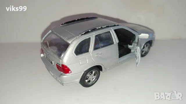 Метална количка BMW X5 Maisto Мащаб 1:42, снимка 4 - Колекции - 47930770