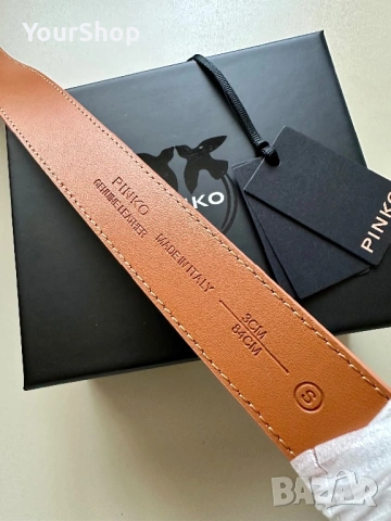 Колан Pinko в кафяв цвят, чисто нов, снимка 3 - Колани - 54048542