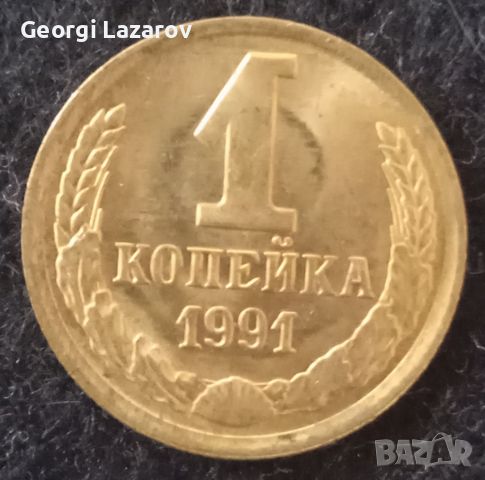 1 копейка СССР 1991, снимка 1 - Нумизматика и бонистика - 46082645