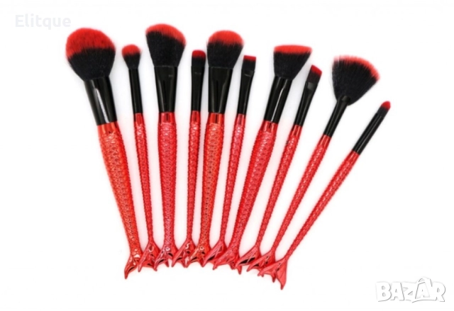 Десет чудесни четки за грим с дръжка тип русалка в два варианта HZS62, снимка 2 - Други - 52820416