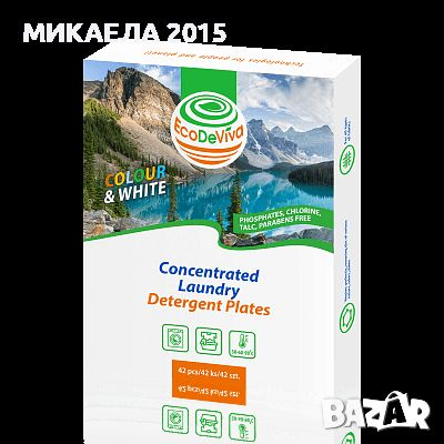 ПРАХ ЗА ПРАНЕ НА ЛИСТИ ECODEVIVA, 42 БР., снимка 1 - Перилни препарати и омекотители - 45355369