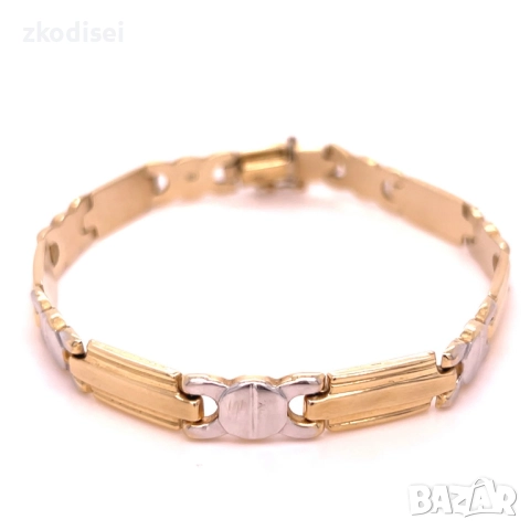 Златна мъжка гривна 8,38гр. 22,0см. 14кр. проба:585 модел:34313-1