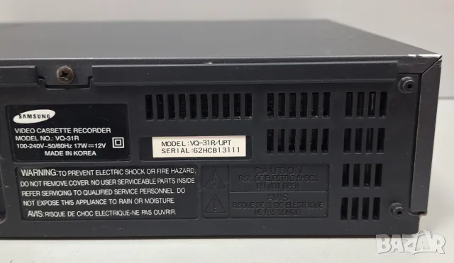 Видеокасетофон SAMSUNG Модел: VQ-31R ,записващо, снимка 10 - Плейъри, домашно кино, прожектори - 49168037