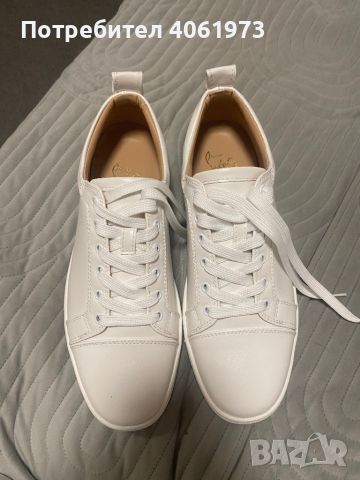 Обувки hristian loubotin white 44 , снимка 2 - Официални обувки - 45221410