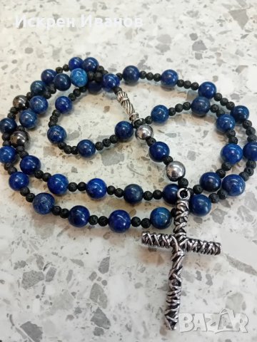 Броеница лазурит, снимка 8 - Други ценни предмети - 36633307