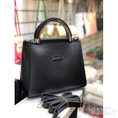 Дамска елегантна чанта с допълнителна дълга дръжка в различни цветове, снимка 5 - Чанти - 46412320