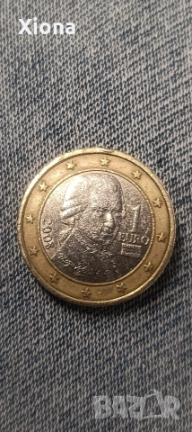 1 евро Австрия 2008 г. Моцарт