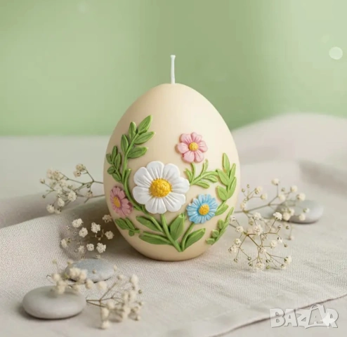 Молд яйце с цветя , снимка 3 - Форми - 53039914