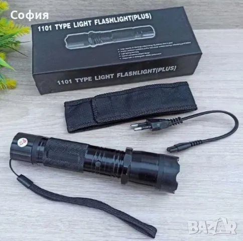 Фенер с LED светлина и електрошок Type 1101 Plus, снимка 3 - Друга електроника - 47928426