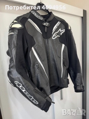Кожено мото яке Alpinestars Atem V3 размер 50