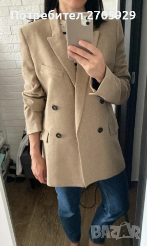 Вълнен блейзър / сако Zara, размер S/М, снимка 7 - Сака - 53696187