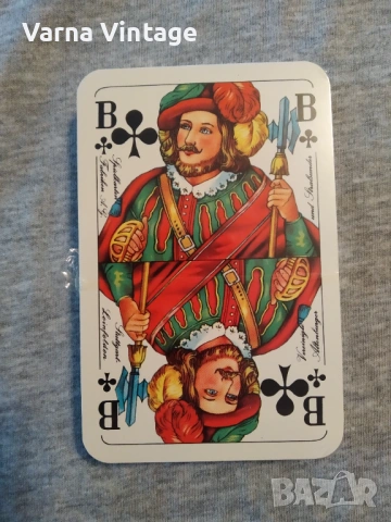 Колекционерски карти за Скат НОВИ ЗАПЕЧАТАНИ в оригиналната пластмасова кутия . Германия.