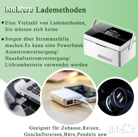 НОВ Преносим хладилник за лекарства, 3 батерии, CoolBox, инсулин, медицинска хладилна чанта, снимка 2 - Хладилници - 50555741