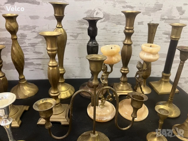 бронзови свешници малки и големи, снимка 2 - Антикварни и старинни предмети - 50604650