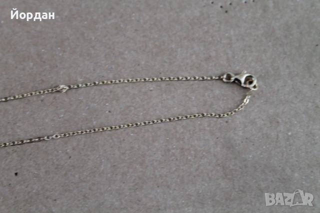 Сребърно колие с позлата, снимка 6 - Колиета, медальони, синджири - 50772333