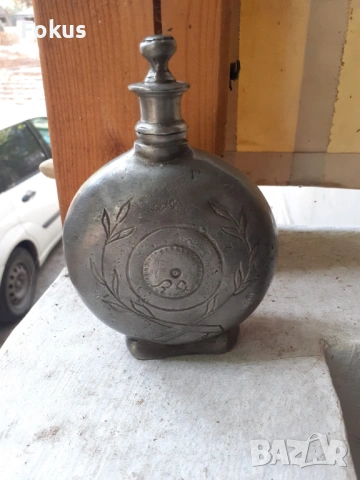 Стар възрожденски хайдушки оловно калаен павур, снимка 4 - Антикварни и старинни предмети - 53461025