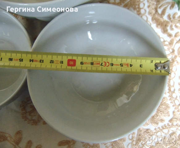 Три купи стар български порцелан, снимка 6 - Чинии - 52641680
