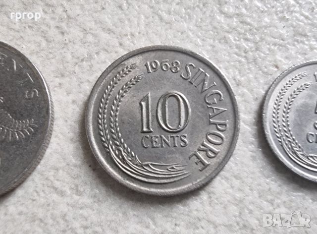 Монети. Сингапур. 5,  10 , 20, 50 цента и 1 долар. 5 бройки., снимка 5 - Нумизматика и бонистика - 46269472