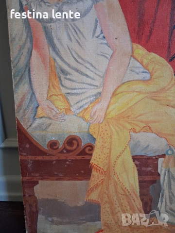 Стара картина / акрилни бои, снимка 5 - Картини - 53915474