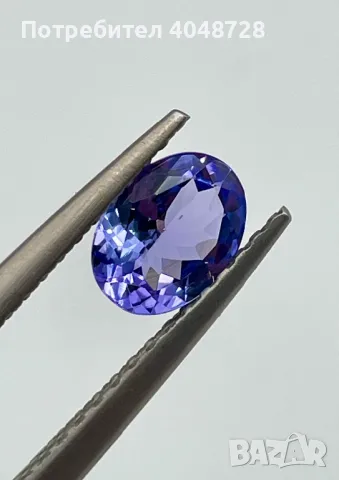 Инвестиционен естествен Танзанит 1.22ct. ALGT Сертификат, снимка 5 - Други - 47378632