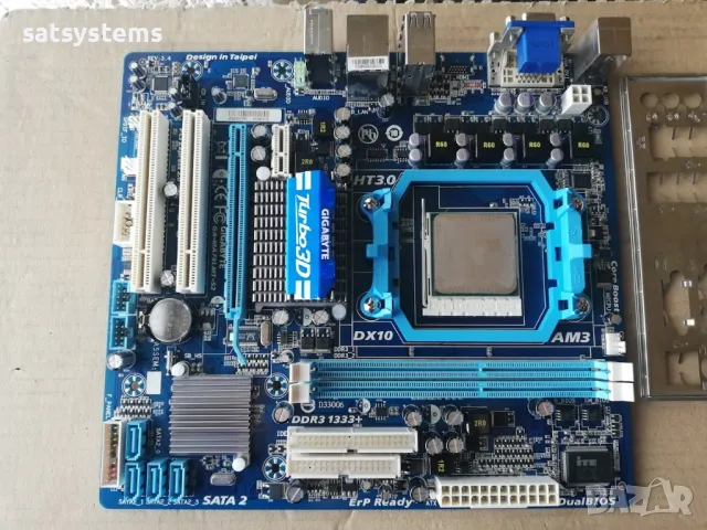 Дънна платка Gigabyte GA-MA78LMT-S2 Socket AM3 , снимка 5 - Дънни платки - 47981658