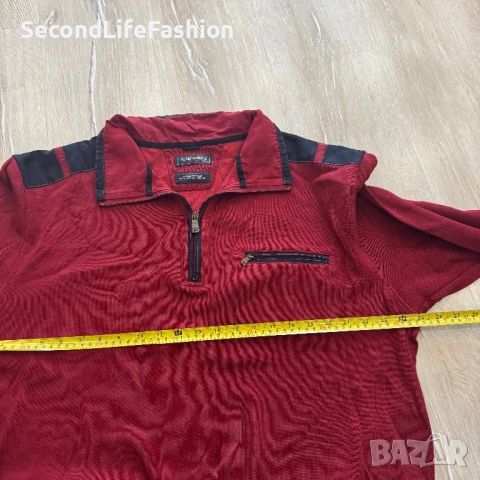 Мъжки пуловер Claudio Campione Yachting размер XXL червен, снимка 3 - Пуловери - 53357073