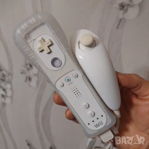 ДИСТАНЦИОННО УПРАВЛЕНИЕ ЗА КОНЗОЛА NINTENDO WII + NUNCHUCK NUNCHUK + СИЛИКОН + КАИШКА, снимка 2 - Джойстици и геймпадове - 48911664