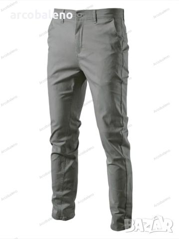 Ежедневни мъжки едноцветни модни панталони, 8цвята , снимка 9 - Панталони - 46474220