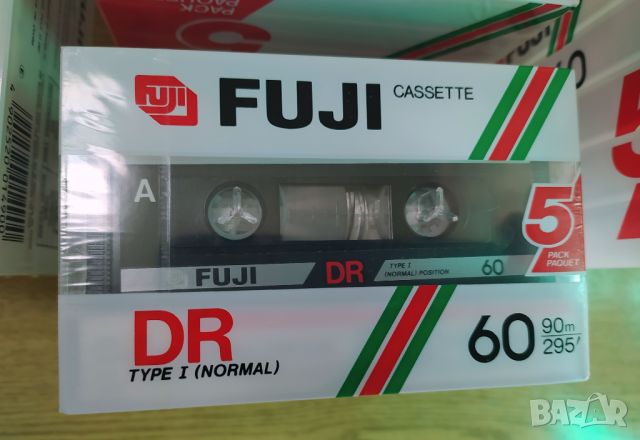FUJI DR 60 Пакет от 5 бр. нови аудио касети, снимка 8 - Аудио касети - 46280338