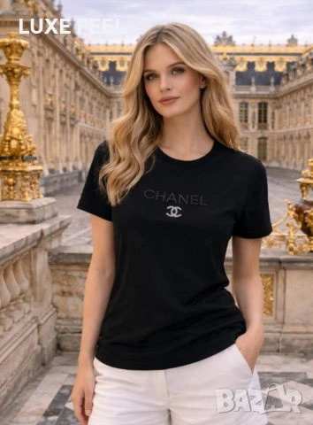 Guess✨ Chanel ✨ Памучни Тениски , снимка 4 - Тениски - 54008461