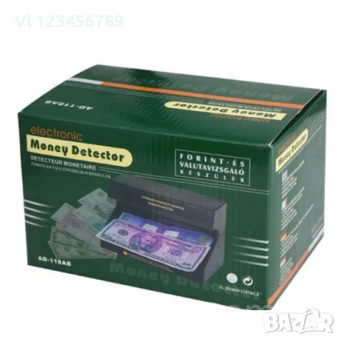 Портативен детектор за банкноти АD 118 АB, UV фенер,, снимка 4 - Друго търговско оборудване - 53437394