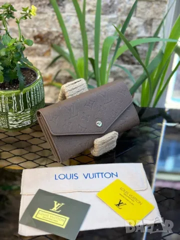 портмонета от естествена кожа louis vuitton , снимка 11 - Портфейли, портмонета - 49295285