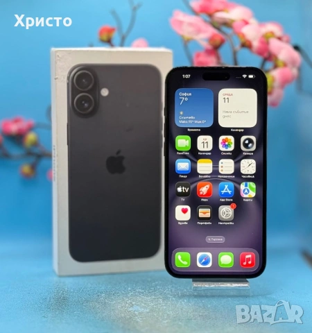 ГАРАНЦИОНЕН!!! Apple iPhone 16 Plus, 128GB, 5G, Black  , снимка 2 - Apple iPhone - 53801888