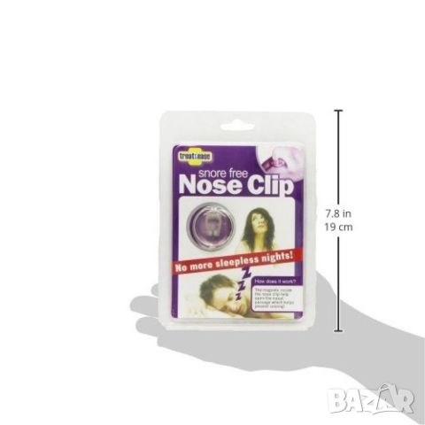 Устройство против хъркане Snore Free Nose Clip TV24, снимка 1 - Други - 46753905