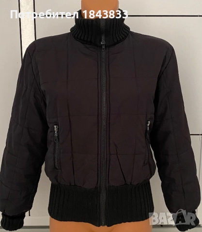 Дамско яке в черно, снимка 2 - Якета - 51825164