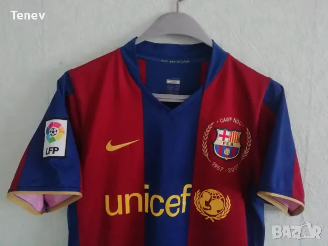 FC Barcelona Nike 2007/2008 юбилейна оригинална тениска фланелка Барселона , снимка 4 - Тениски - 47205305