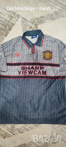 Ретро тениска Manchester United 1994/96–CANTONA 7–ОРИГИНАЛ–Umbro–Рядка