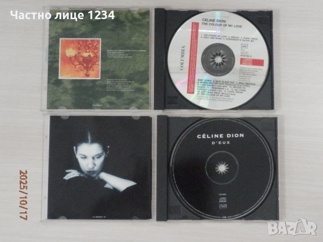 Celine Dion - The Colour Of My Love - 1993, снимка 2 - CD дискове - 45332753