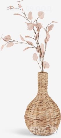 Висока ваза от плетен хиацинт , снимка 2 - Вази - 46138978