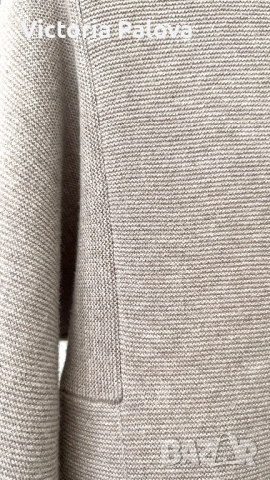 Луксозен бежов пуловер OUI 100% organic памук, снимка 10 - Блузи с дълъг ръкав и пуловери - 53157181