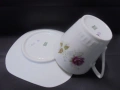 № 8506  Колекционерски двоен сет порцеланова чашка с чинийка – Wanol Poland , снимка 3