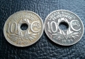 Стара монета 10 сантима 1926 г. и 1929 г.Франция - топ !, снимка 7