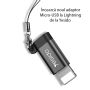 Yesido - OTG адаптер- Lightning към Micro USB, Plug & Play, 480Mbps - черен, снимка 3