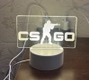 3D нощна лампа с логото на Counter Strike, снимка 2
