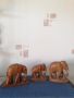Статуетки на слонове, ръчна дърворезба. , снимка 1